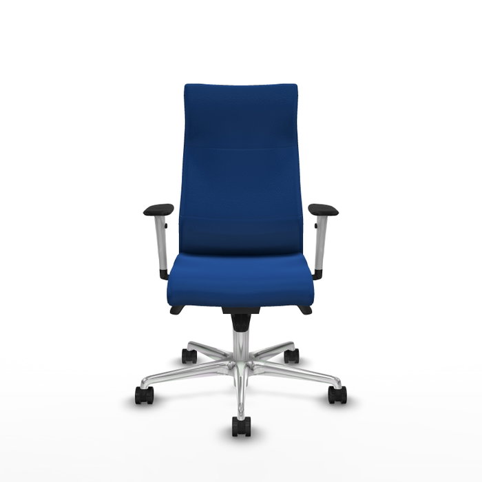 Piqueras Y Crespo Fauteuil Albacete Bleu en Similpiel avec Mécanisme Synchrone