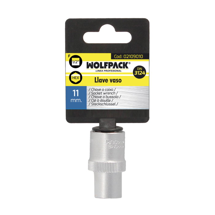 WOLFPACK LINEA PROFESIONAL Clé à douille hexagonale 11 mm 1/2 polegde WOLFPACK LINEA PROFESIONAL Clé à douille hexagonale 11 mm 1/2 polegde