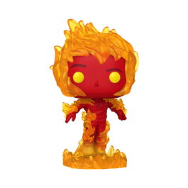 Funko Pop! La Torche Humaine - Les 4 Fantastiques (Marvel) - Figurine vinyl 11.5 cm avec effets de flammes - Réf. 83586