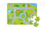 Molto - Jeux de blocs en bois thème ville pour enfants dans un conteneur de rangement 26x17.50x17.50 cm