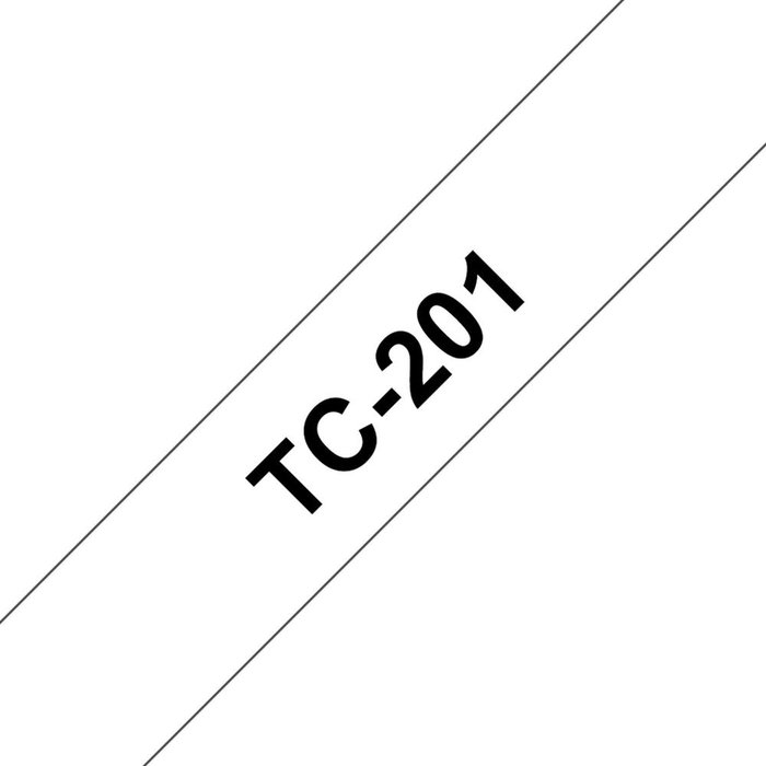 Brother Ruban Laminé TC-201 12 mm x 7,7 m Étiqueteuse Brother Brother Ruban Laminé TC-201 12 mm x 7,7 m Étiqueteuse Brother