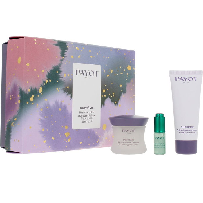 Payot Coffret Supreme Jeunesse 3 pièces - Soin Global Anti-Âge Jour (Crème 50ml, Crème Mains 15ml, Sérum 5ml)