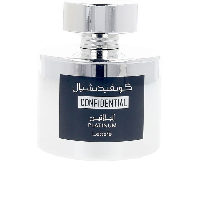 Lattafa CONFIDENTIEL PLATINE EDP Vapo 100 ml Parfum Mixte Boisé Aromatique Lattafa CONFIDENTIEL PLATINE EDP Vapo 100 ml Parfum Mixte Boisé Aromatique