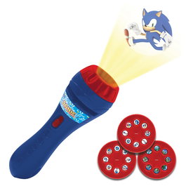 LEXIBOOK Projecteur d'histoires Sonic the Hedgehog avec lampe torche, 24 images, 3 disques inclus