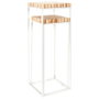 Home Deco Factory Jeu de 2 Présentoirs Rondin en Bois et Métal