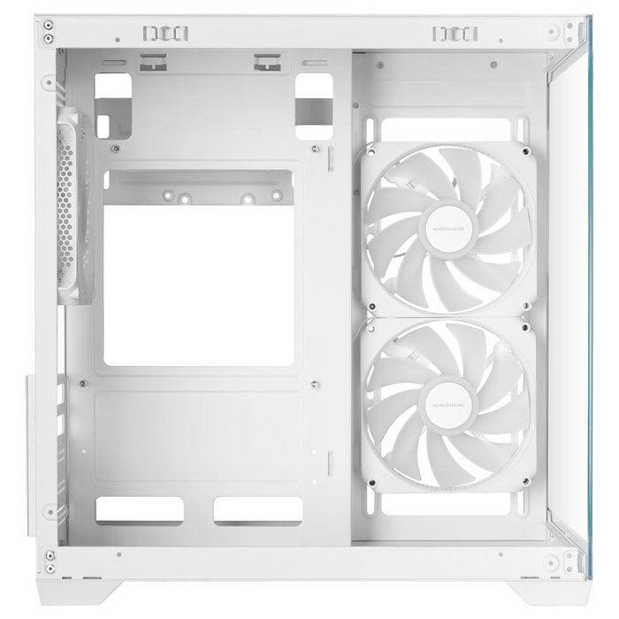 Mars Gaming Boîtier Ordinateur MicroATX MC-VIEW3 Verre Trempé Panneau Panoramique Ventilateurs ARGB USB-C