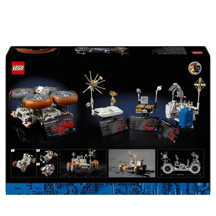 LEGO Technic 42182 Véhicule d'Exploration Lunaire NASA Apollo - LRV Rover Spatial - Set de Construction pour Adultes