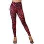 BigBuy Fashion Leggings Rose Fluorescent à Rayures Noires Adulte