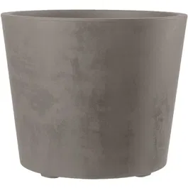 Deroma Millennium - Pot de fleurs rond 50 cm avec réserve d'eau et roulettes - Marron - 79 Litres - Pour intérieur et extérieur