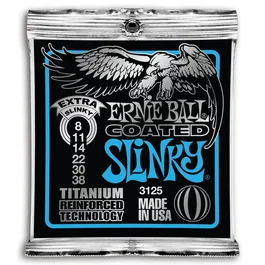 ERNIE BALL JUEGO ELÉCTRICA S COATED TITANIUM EXTR 8-38
