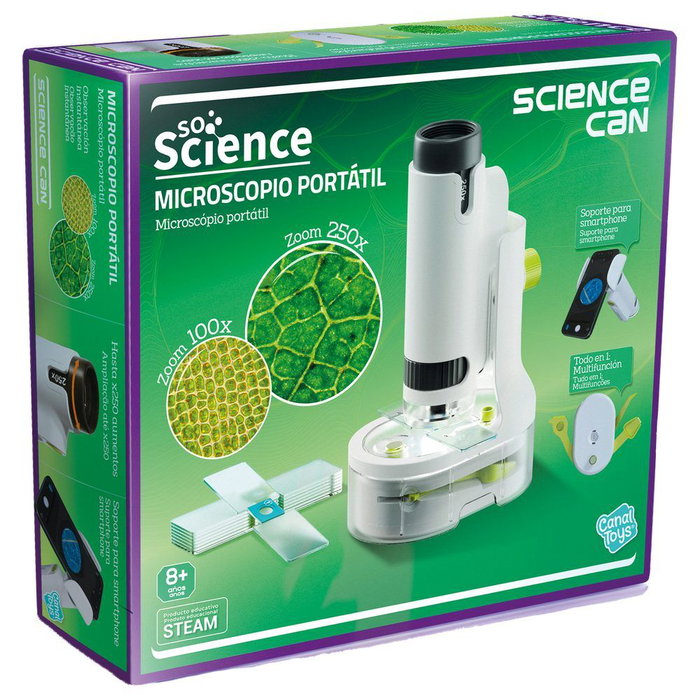 Canal Toys So Science - Microscope Portable 250X avec support smartphone et accessoires