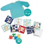 Ses Creative Sophie la girafe - Kit de peinture au doigt Hobby 1-4 avec tablier - Peinture lavable - Activité créative pour enfant dès 1 an