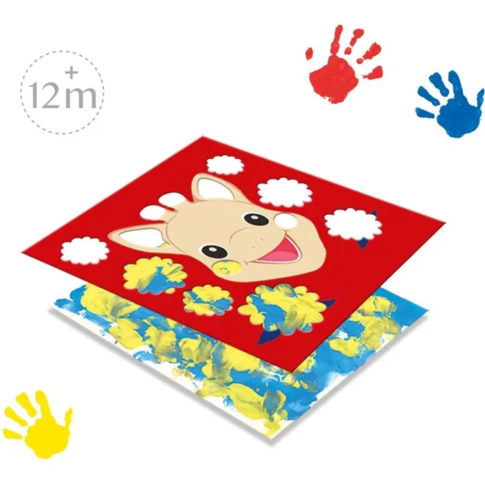 Ses Creative Sophie la girafe - Kit de peinture au doigt Hobby 1-4 avec tablier - Peinture lavable - Activité créative pour enfant dès 1 an Ses Creative Sophie la girafe - Kit de peinture au doigt Hobby 1-4 avec tablier - Peinture lavable - Activité créative pour enfant dès 1 an