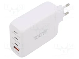 GOOBAY Chargeur USB blanc avec technologie GaN