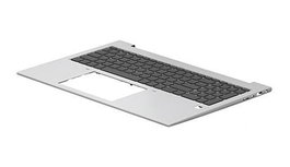 HP Top Cover avec Clavier Intégré pour HP ProBook 450 G6, Finition Noir et Argent, Compatible Ordinateur Portable