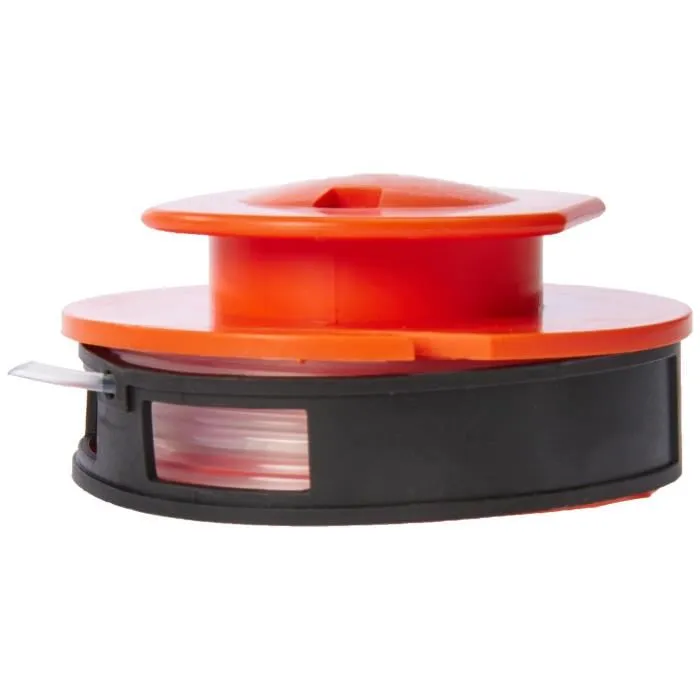 Black + Decker Bobine de fil nylon pour coupe-bordures, longueur 5,5 mètres, couleur orange Black + Decker Bobine de fil nylon pour coupe-bordures, longueur 5,5 mètres, couleur orange