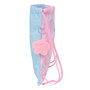 Sac à dos serré par des ficelles BlackFit8 Smile Bleu Rose 35 x 40 x 1 cm