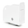 Q&Q R9010 Roue Rexton épaisseur 30 blanche sans frein droite double paroi