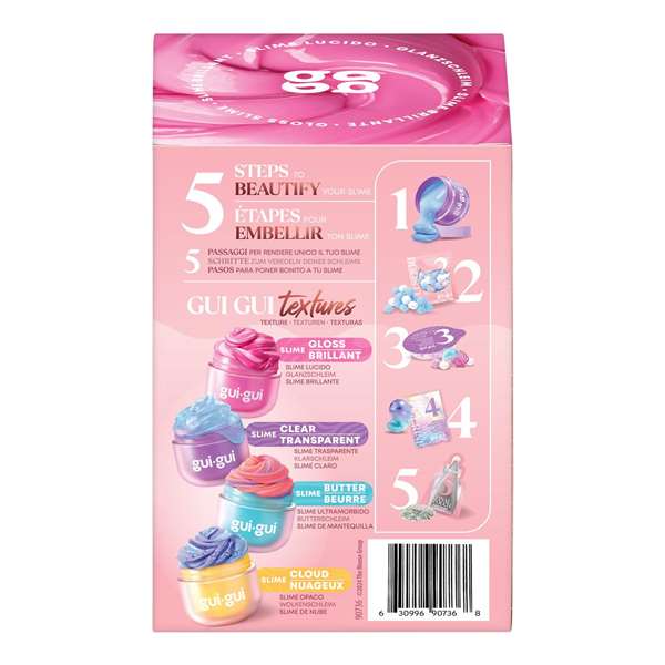 MOOSE TOYS Gui-Gui - Kit de Slime Créatif à Personnaliser avec Perles et Paillettes - Jeu Créatif Enfant - 25 Modèles à Collectionner - À partir de 6 ans