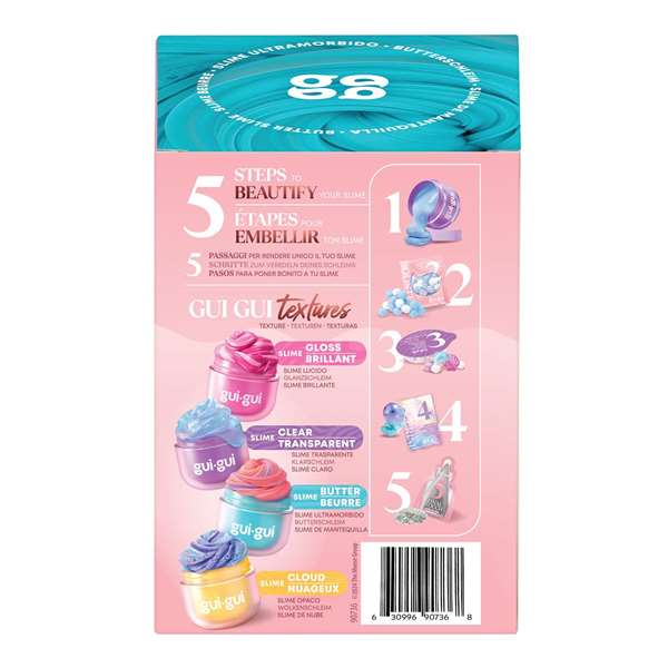 MOOSE TOYS Gui-Gui - Kit de Slime Créatif à Personnaliser avec Perles et Paillettes - Jeu Créatif Enfant - 25 Modèles à Collectionner - À partir de 6 ans