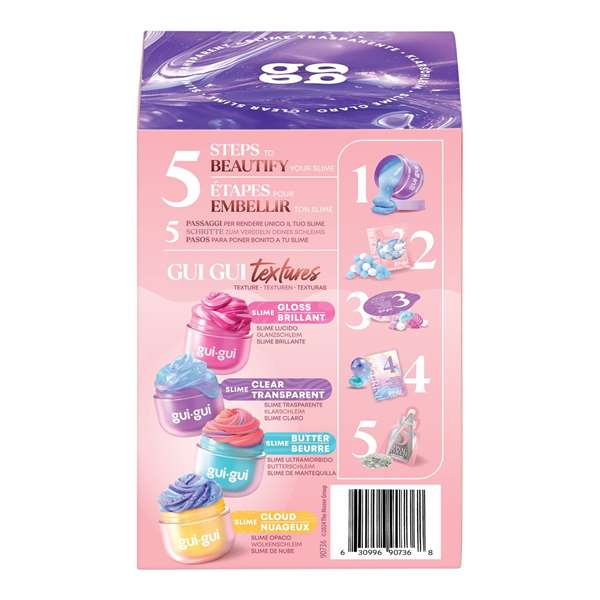 MOOSE TOYS Gui-Gui - Kit de Slime Créatif à Personnaliser avec Perles et Paillettes - Jeu Créatif Enfant - 25 Modèles à Collectionner - À partir de 6 ans