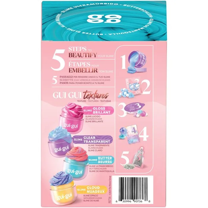 MOOSE TOYS Gui-Gui - Kit de Slime Créatif à Personnaliser avec Perles et Paillettes - Jeu Créatif Enfant - 25 Modèles à Collectionner - À partir de 6 ans