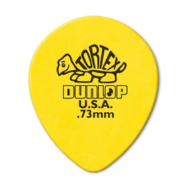 DUNLOP Pack de 72 médiators Tortex® Teardrop Jaune - 0,73 mm