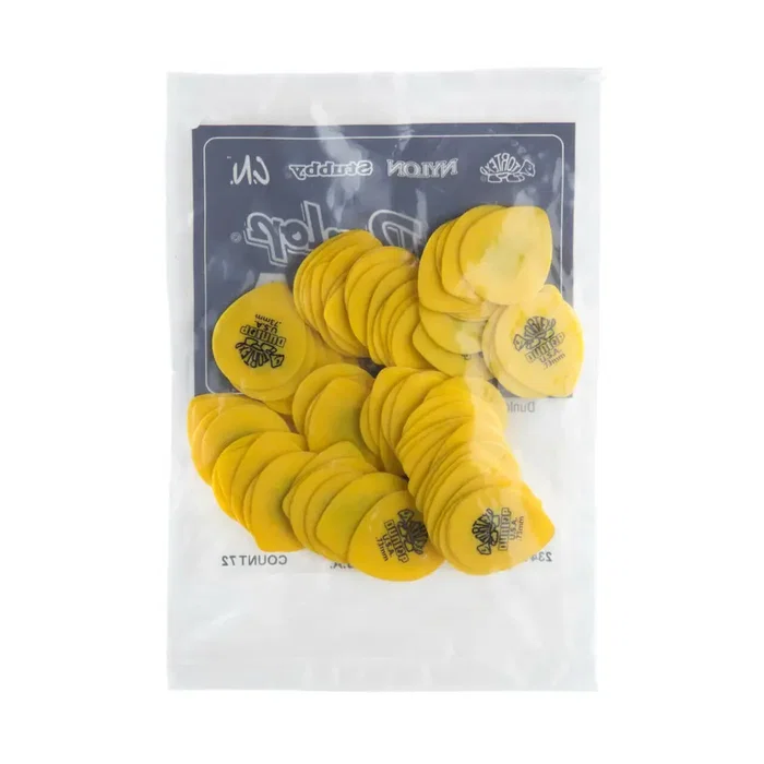 DUNLOP Pack de 72 médiators Tortex® Teardrop Jaune - 0,73 mm