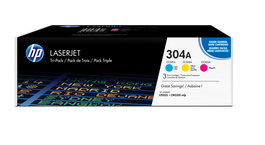 HP Toner 304A / CF372AM Cartouches Jaune, Magenta, Cyan (Multipack) - Compatible HP LaserJet Pro M404-M405