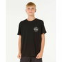 T shirt à manches courtes Enfant Rip Curl Staple Noir 3-4 Ans