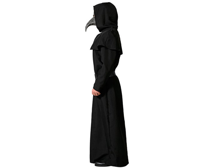 Atosa Déguisement Peste Noire avec Tunique et Capuche pour Homme Adulte - XL