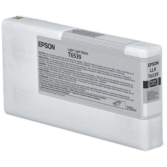 Epson C13T653900 Cartouche d'encre originale pigment noir clair 200 ml pour Stylus Pro 4900 Epson C13T653900 Cartouche d'encre originale pigment noir clair 200 ml pour Stylus Pro 4900