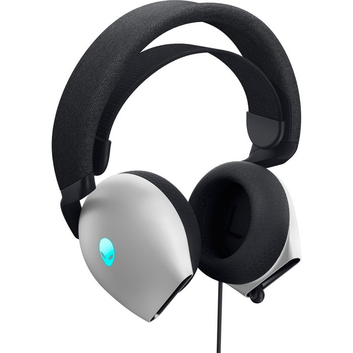 Dell Alienware AW520H Auriculares Gaming avec Fil Son Haute Résolution Dolby Atmos Lunar Light