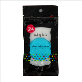 Rolling Hills Éponge à Maquillage en Silicone - Applicateur pour Fard et Fond de Teint, Bleu, Unisexe