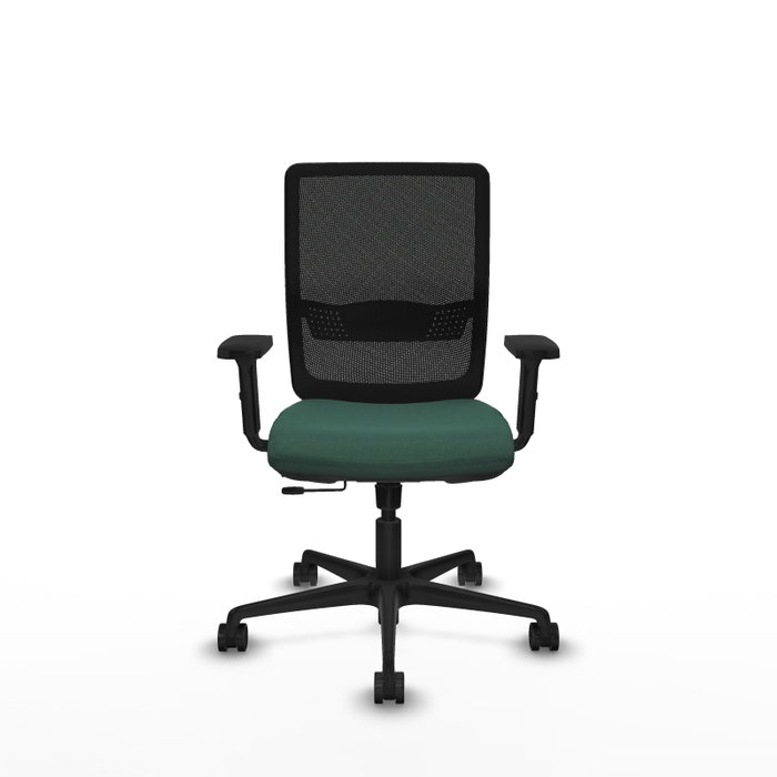 PIQUERAS Y CRESPO Chaise Haches Synchrone/Traslack Vert foncé/Noir