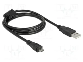DELOCK Câble USB 2.0 de type A vers micro-B, 1m, noir