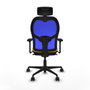 Piqueras y Crespo Chaise de Bureau avec Appui-tête 3D036N2 Jaune