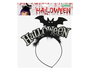 Diadema Accessoire pour Tête Déguisement Halloween avec Décoration de Chauve-souris et Message Festif