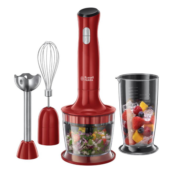 Russell Hobbs Mixeur Plongeant Desire 3-en-1 Rouge 500 W Russell Hobbs Mixeur Plongeant Desire 3-en-1 Rouge 500 W