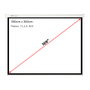 Phoenix technologies Écran de Projection Manuel 169" (300x300 cm) Pliable, pour Mur et Plafond, Blanc Mat