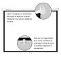 Phoenix technologies Écran de Projection Manuel 169" (300x300 cm) Pliable, pour Mur et Plafond, Blanc Mat