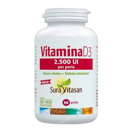 SURA VITASAN Vitamine D3 2.500 UI 60 perles