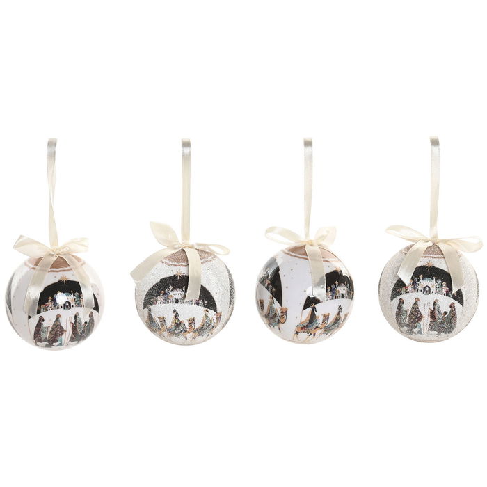 Boules de Noël Home ESPRIT Multicouleur PVC (14 Pièces)