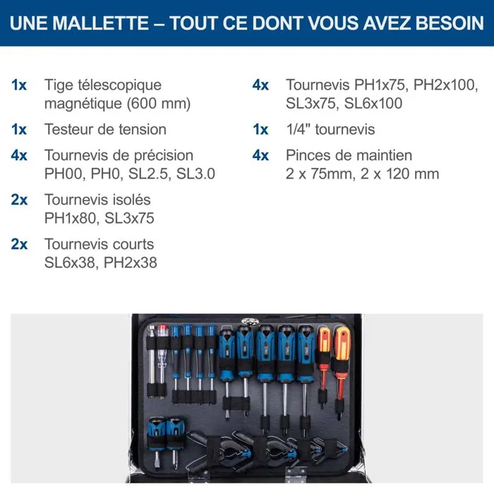 Scheppach Coffret à outils TB200