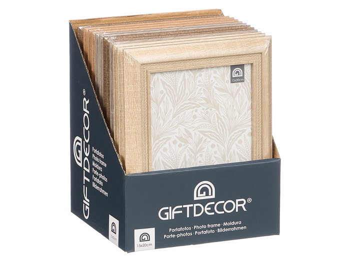 Giftdecor Porte-photos Corde 15x20 cm Assortis Bois MDF Verre Beige Crème Marron Vert (Set de 24) Giftdecor Porte-photos Corde 15x20 cm Assortis Bois MDF Verre Beige Crème Marron Vert (Set de 24)