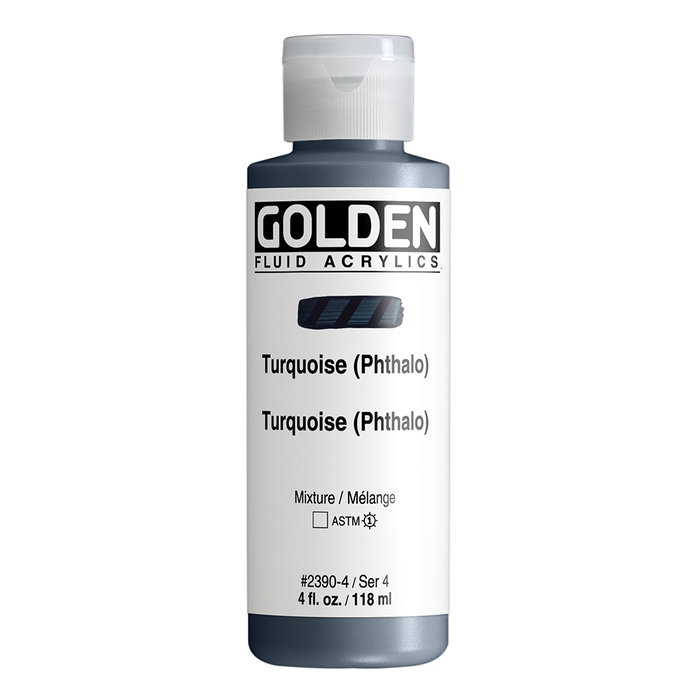 Golden Peinture Acrylique Fluid Turquoise (Thalo) 118 ml Golden Peinture Acrylique Fluid Turquoise (Thalo) 118 ml
