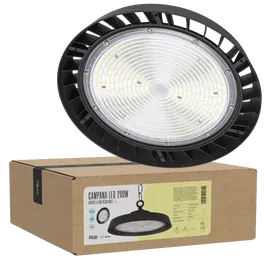Philips LED Projecteur Campana BX3 LIGHT 200W (120W/160W/200W) 36000 Lumen IP65 Regulable 1-10V avec Driver Lifud et Chip Philips, 4000K Blanc Neutre