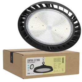 Philips LED Projecteur Campana BX3 LIGHT 200W (120W/160W/200W) 36000 Lumen IP65 Regulable 1-10V avec Driver Lifud et Chip Philips, 4000K Blanc Neutre
