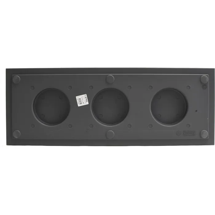 EDA Jardinière Volcania Up 57 L pour Intérieur/Extérieur avec Décor Pierre - 79,5 x 29,5 x H 29,5 cm - Gris Anthracite EDA Jardinière Volcania Up 57 L pour Intérieur/Extérieur avec Décor Pierre - 79,5 x 29,5 x H 29,5 cm - Gris Anthracite