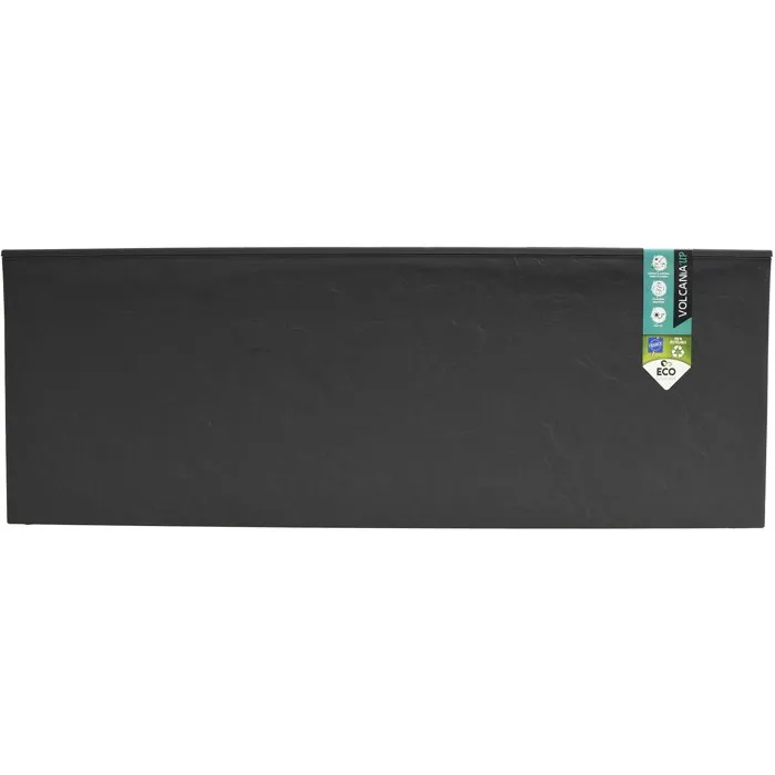 EDA Jardinière Volcania Up 57 L pour Intérieur/Extérieur avec Décor Pierre - 79,5 x 29,5 x H 29,5 cm - Gris Anthracite EDA Jardinière Volcania Up 57 L pour Intérieur/Extérieur avec Décor Pierre - 79,5 x 29,5 x H 29,5 cm - Gris Anthracite